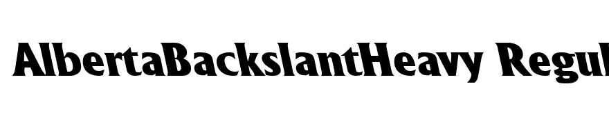 AlbertaBackslantHeavy Regular