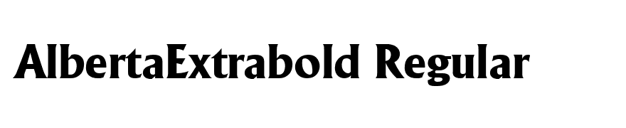 AlbertaExtrabold Regular