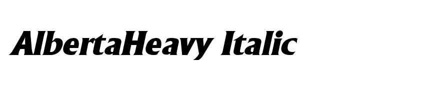 AlbertaHeavy Italic