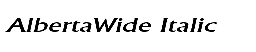 AlbertaWide Italic