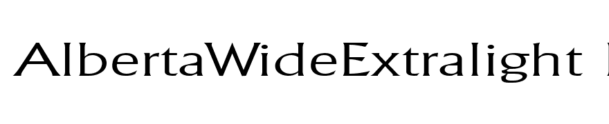 AlbertaWideExtralight Regular