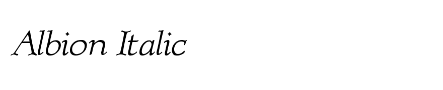 Albion Italic