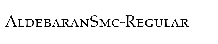 AldebaranSmc-Regular
