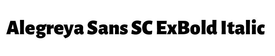Alegreya Sans Black