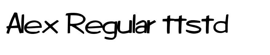 Alex Regular ttstd