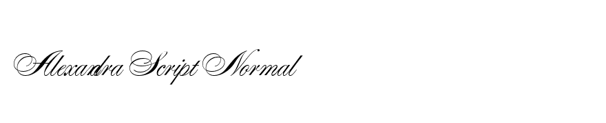 Alexandra Script Normal