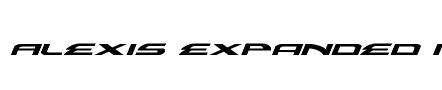 Alexis Expanded Italic