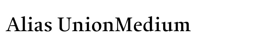 Alias UnionMedium