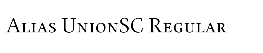 Alias UnionSC Regular
