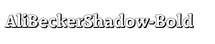 AliBeckerShadow-Bold