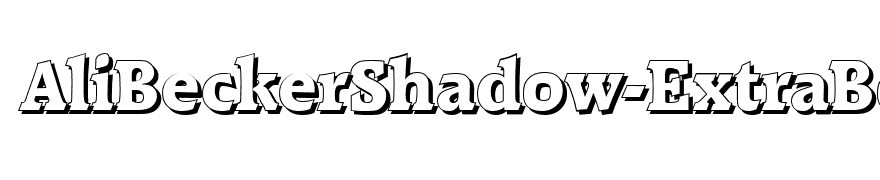 AliBeckerShadow-ExtraBold-Regular