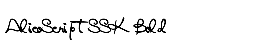 AlicoScriptSSK Bold