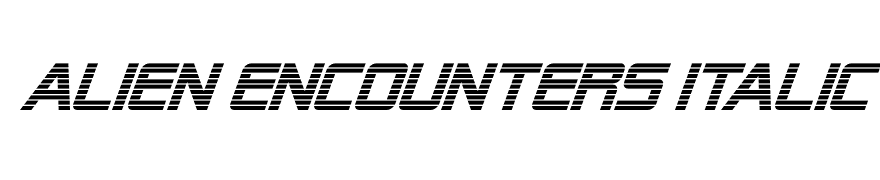Alien Encounters Italic