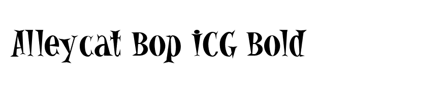 Alleycat Bop ICG Bold