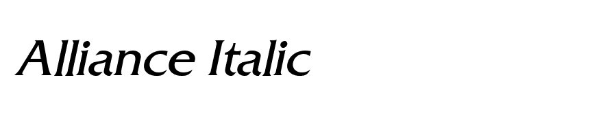 Alliance Italic