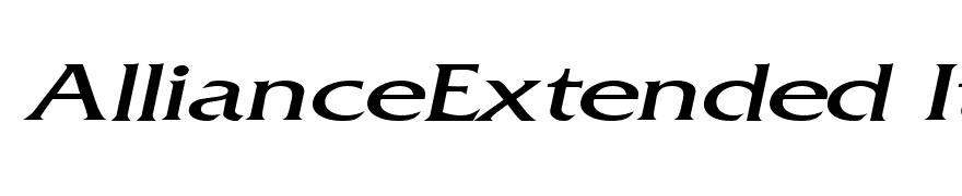 AllianceExtended Italic