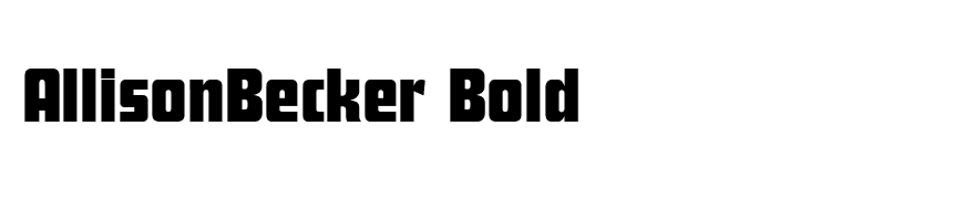 AllisonBecker Bold