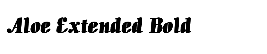 Aloe Extended Bold