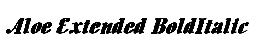 Aloe Extended BoldItalic