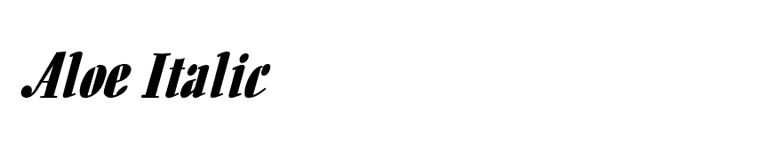 Aloe Italic