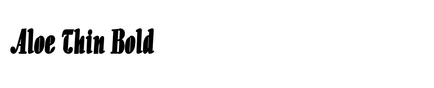 Aloe Thin Bold