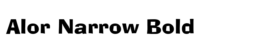 Alor Narrow Bold