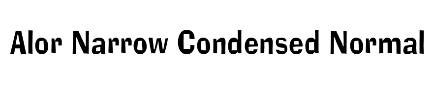 Alor Narrow Condensed Normal
