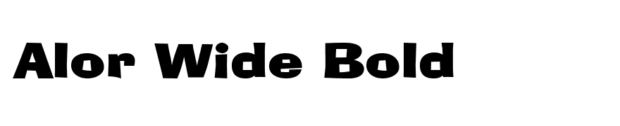 Alor Wide Bold
