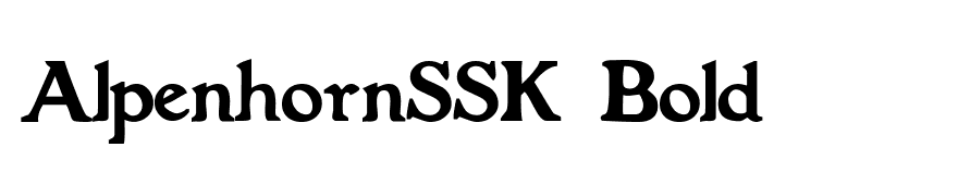 AlpenhornSSK Bold
