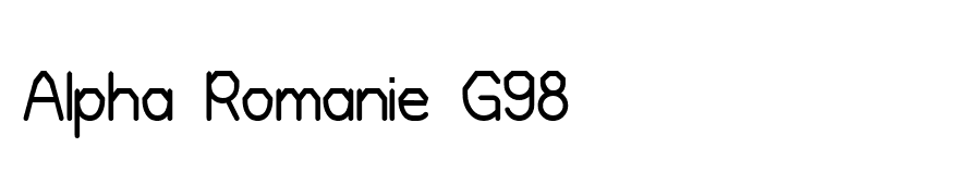 Alpha Romanie G98