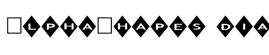 AlphaShapes diamonds