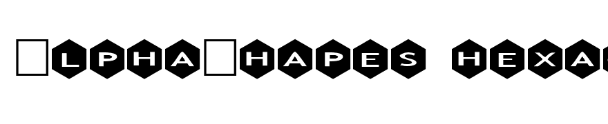 AlphaShapes hexagons