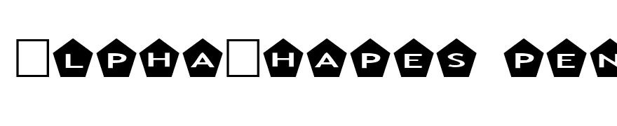AlphaShapes pentagons