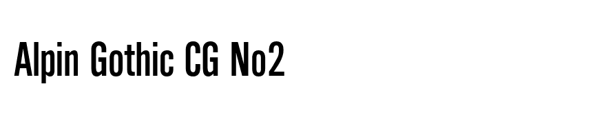 Alpin Gothic CG No2