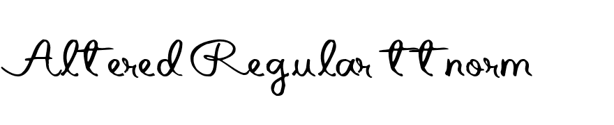 Altered Regular ttnorm