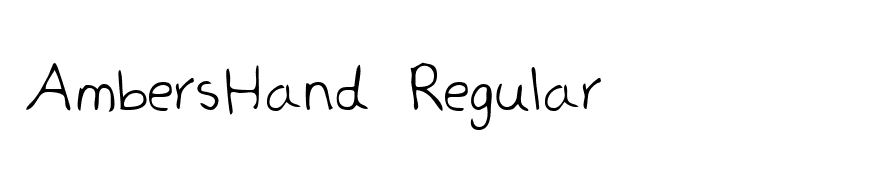 AmbersHand Regular