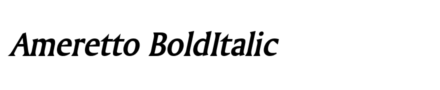 Ameretto BoldItalic