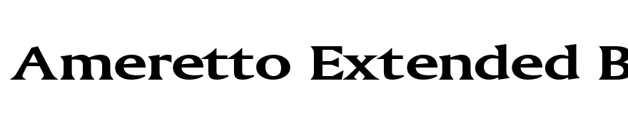 Ameretto Extended Bold
