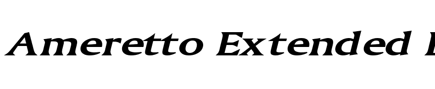 Ameretto Extended BoldItalic