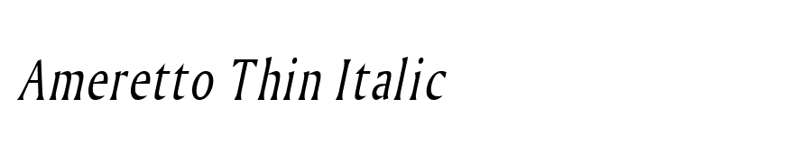 Ameretto Thin Italic