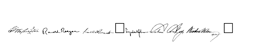 American Presidents SAMPLE