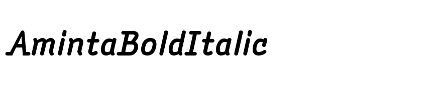 AmintaBoldItalic