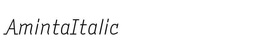 AmintaItalic