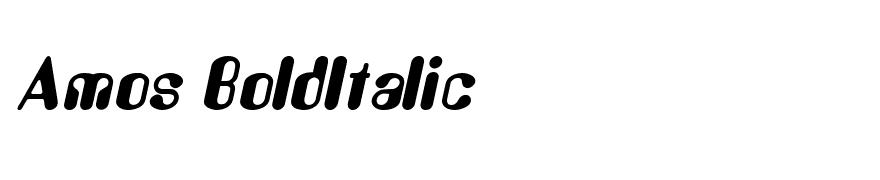 Amos BoldItalic