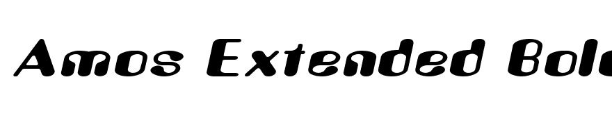 Amos Extended BoldItalic