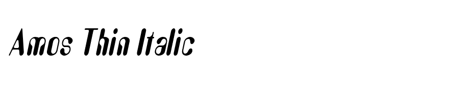 Amos Thin Italic