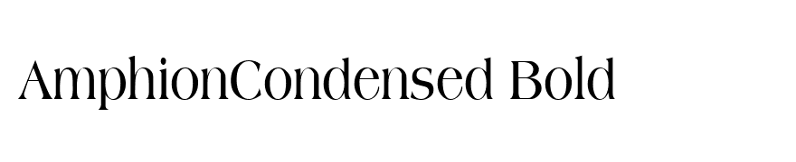 AmphionCondensed Bold