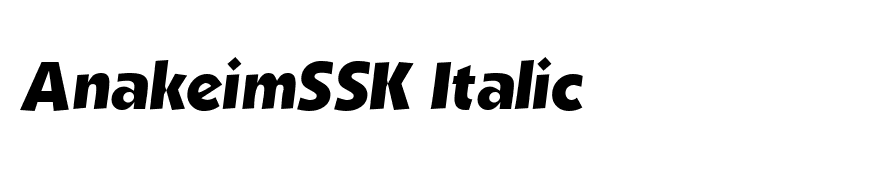AnakeimSSK Italic