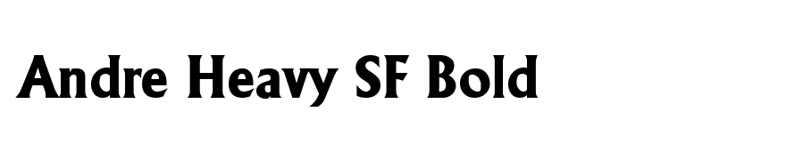 Andre Heavy SF Bold
