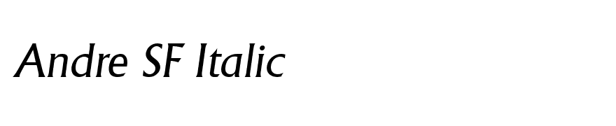 Andre SF Italic